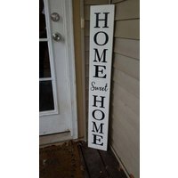 Home Sweet Extra Große Veranda Schild Vertikales Holzschild Eingangsschild Distressed Holz Rustikal Primitive Dekor Haustür Einweihungsparty Geschenk Home Sweet Extra Große Veranda Schild Vertikales Holzschild Eingangsschild Distressed Holz Rustikal Primitive Dekor Haustür Einweihungsparty Geschenk von HalliesCollectibles