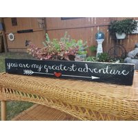 You Are My Greatest Adventure Holzschild Distressed Reclaimed Palettenholz Kinderzimmer Dekor Hochzeit Prop Jahrestag Liebe Valentinstag Geschenk von HalliesCollectibles