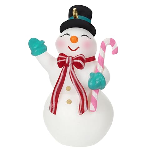 Hallmark Keepsake 3,7 cm Mini-Weihnachtsdekoration, nostalgischer Schneemann, Schneemann, Sammlergeschenke von Hallmark Keepsake