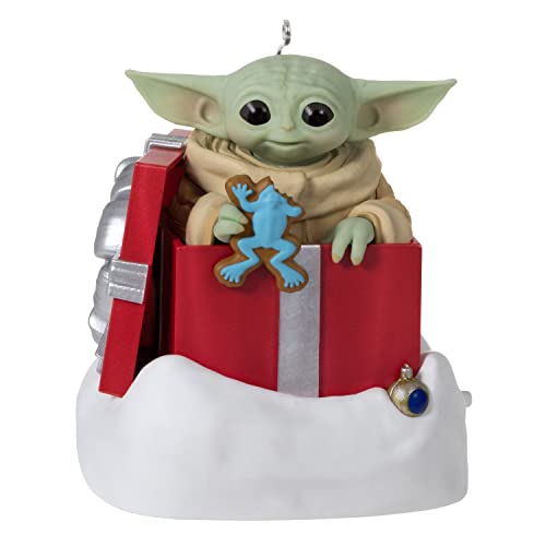 Hallmark Keepsake Christmas Ornament 2022, Star Wars: The Mandalorian Grogu Greetings, Sound and Motion von Hallmark Keepsake