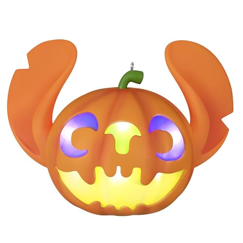 Hallmark Keepsake Halloween Ornament 2025, Disney Lilo & Stitch Gruselige Stitch Jack-o'-Lantern mit Licht, Geschenke für Disney-Fans Hallmark Keepsake Halloween Ornament 2025, Disney Lilo & Stitch Gruselige Stitch Jack-o'-Lantern mit Licht, Geschenke für Disney-Fans von Hallmark Keepsake