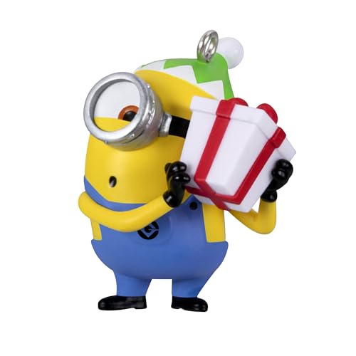 Hallmark Keepsake Mini Weihnachtsdeko 2024 Minions Just a Little Shake, Filmgeschenke 2,5 cm von Hallmark Keepsake