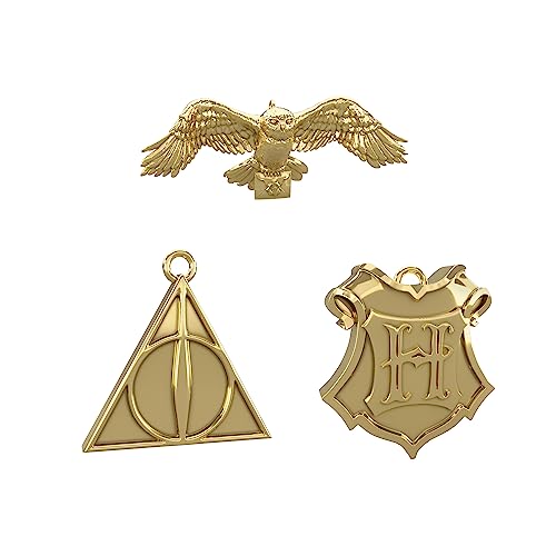 Hallmark Keepsake Miniatur Weihnachten Ornamente 2023 Harry Potter The Wizarding World Metall Mini 3er Set Geschenke für Harry Potter Fans von Hallmark Keepsake