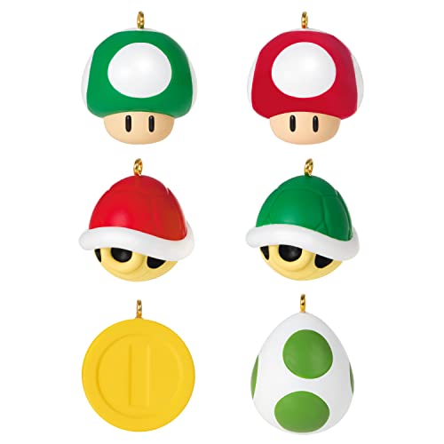 Hallmark Keepsake Miniature Christmas Ornament 2022, Nintendo Super Mario, Mini Set of 6 von Hallmark Keepsake