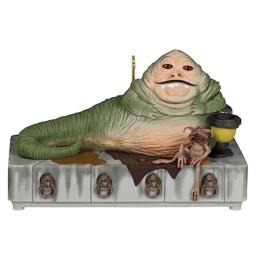 Hallmark Keepsake Weihnachten Ornament 2023, Star Wars: Return of The Jedi Jabba The Hutt Ornament mit Sound und Bewegung, Geschenke für Star Wars Fans Hallmark Keepsake Weihnachten Ornament 2023, Star Wars: Return of The Jedi Jabba The Hutt Ornament mit Sound und Bewegung, Geschenke für Star Wars Fans von Hallmark Keepsake