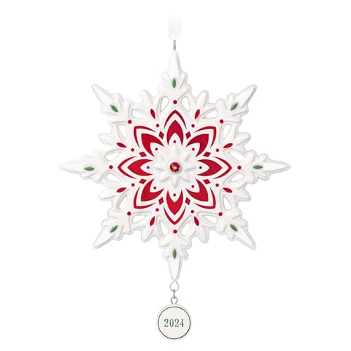 Hallmark Keepsake Weihnachtsdekoration 2024, Schneeflocke 2024, Porzellan, Schneeflocken-Geschenke Hallmark Keepsake Weihnachtsdekoration 2024, Schneeflocke 2024, Porzellan, Schneeflocken-Geschenke von Hallmark Keepsake
