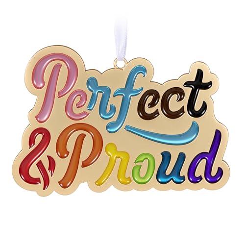 Hallmark Keepsake Weihnachtsdekoration 2024, perfekt und stolz, Metall, LGBTQ-Geschenk von Hallmark Keepsake