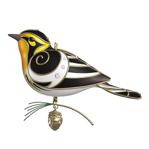 Hallmark Keepsake Weihnachtsdekoration 2025, The Beauty of Birds Blackburnian Warbler, Geschenke für Naturliebhaber Hallmark Keepsake Weihnachtsdekoration 2025, The Beauty of Birds Blackburnian Warbler, Geschenke für Naturliebhaber von Hallmark Keepsake