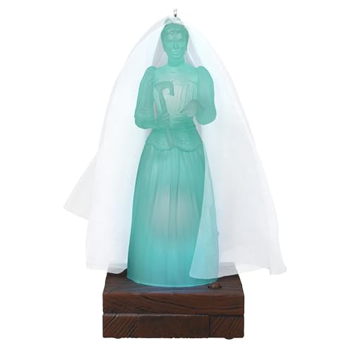 Hallmark Keepsake Weihnachtsschmuck, Disney The Haunted Mansion Collection Constance Hatchaway mit Licht und Sound, Geschenke für Disney-Fans von Hallmark Keepsake