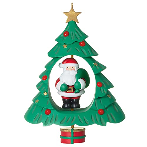 Hallmark Keepsake Weihnachtsschmuck 2021, Drehender Weihnachtsmann, Bewegung von Hallmark Keepsake