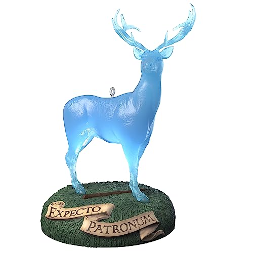 Hallmark Keepsake Weihnachtsschmuck 2023, Harry Potter Hirsch Patronus Ornament mit Licht, Geschenke für Harry Potter Fans von Hallmark Keepsake
