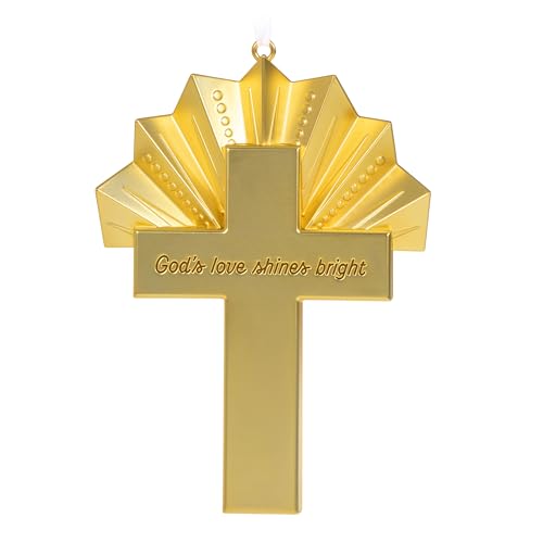 Hallmark Keepsake Weihnachtsschmuck 2024, Gottes Liebe strahlt hell, Metall von Hallmark Keepsake