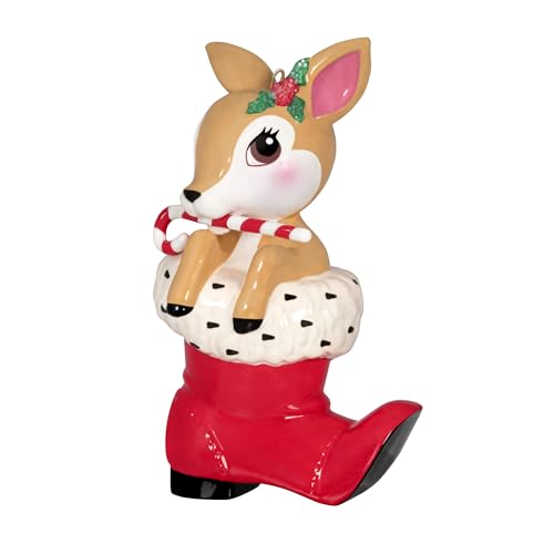 Hallmark Keepsake Weihnachtsschmuck 2024, Vintage Rentier, Porzellan, Geschenke für Weihnachtsliebhaber von Hallmark Keepsake