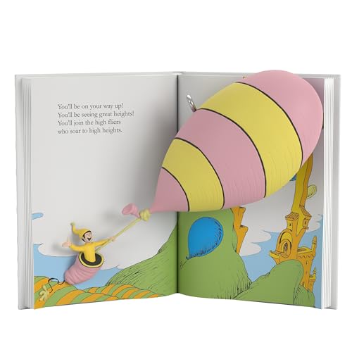 Hallmark Keepsake Weihnachtsschmuck Dr. Seuss's Oh, The Places You'll Go! Buch Geschenke für Dr. Seuss Fans von Hallmark Keepsake