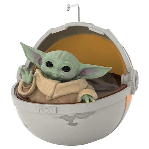 Hallmark Keepsake Weihnachtsschmuck Star Wars The Mandalorian Grogu, Geschenke für Star Wars Fans von Hallmark Keepsake
