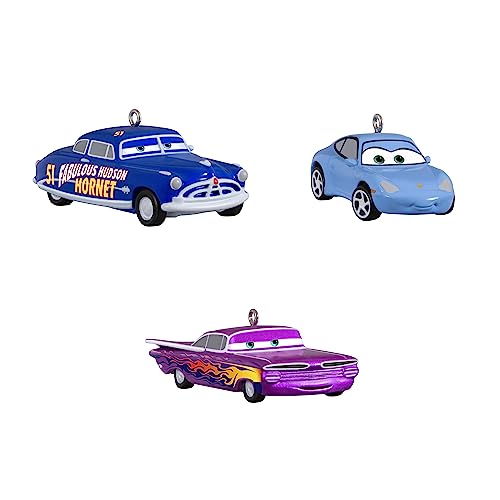 Hallmark Keepsake Miniatur Weihnachten Ornamente 2023, Disney/Pixar Cars Heizkörper Springs Pals, Mini 3er Set, Geschenke für Disney Fans von Hallmark Keepsake