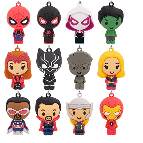 Hallmark Marvel Countdown Kalender Miniatur Weihnachtsbaum Set mit 12 Mini-Ornamenten (0003HCM0915) von Hallmark