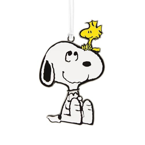 Hallmark Snoopy and Woodstock Bewegliches Metallornament, Erdnüsse Baumschmuck, Metall Hängende Ornament, Weihnachten Hängende Ornament, Geschenke für Weihnachten von Hallmark