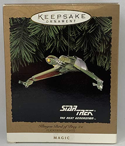 Star Trek Weihnachten Ornament mit flackerndem Lichter: Klingon Bird of Prey (Hallmark 1994) von Hallmark