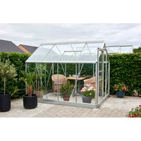 HALLS Gewächshaus »Popular«, BxHxL: 193 x 196 x 257 cm, Aluminium/Sicherheitsglas - silberfarben von Halls