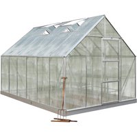 HALLS Gewächshaus »Universal«, B x L x H: 257  x 384  x 230  cm, Aluminium/Polycarbonat (PC) von Halls