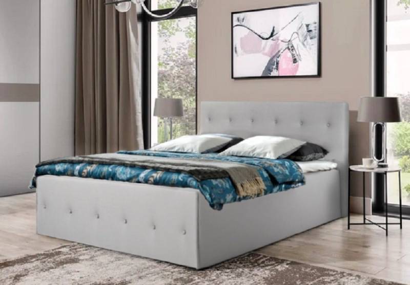 Halmon Schlafkomfort Betten Lederbett Atalanta (Wahlweise mit Matratze oder ohne Matratze), 40cm Seitenhöhe, In verschiedenen Größen und Farben von Halmon Schlafkomfort Betten