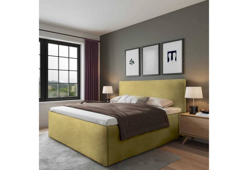 Halmon Schlafkomfort Betten Polsterbett Gent (inkl. Lattenrost bei Ausführung mit Matratze), Seitenhöhe 40cm, In verschiedenen Größen und Farben von Halmon Schlafkomfort Betten