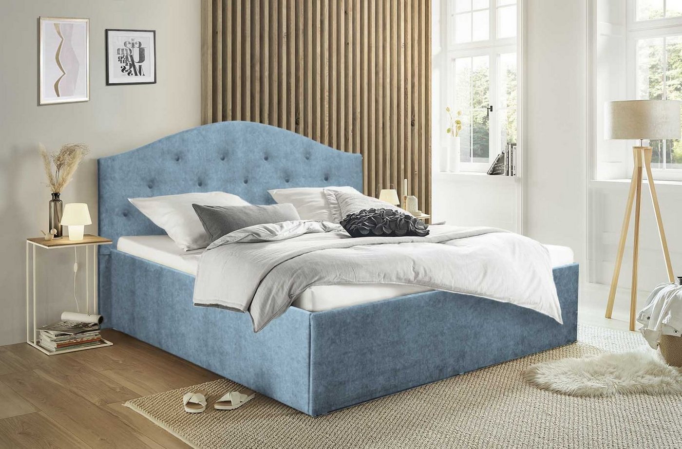 Halmon Schlafkomfort Betten Polsterbett Oslo, ein Lattenrost ist bei der Ausführung mit Matratze erhältlich von Halmon Schlafkomfort Betten