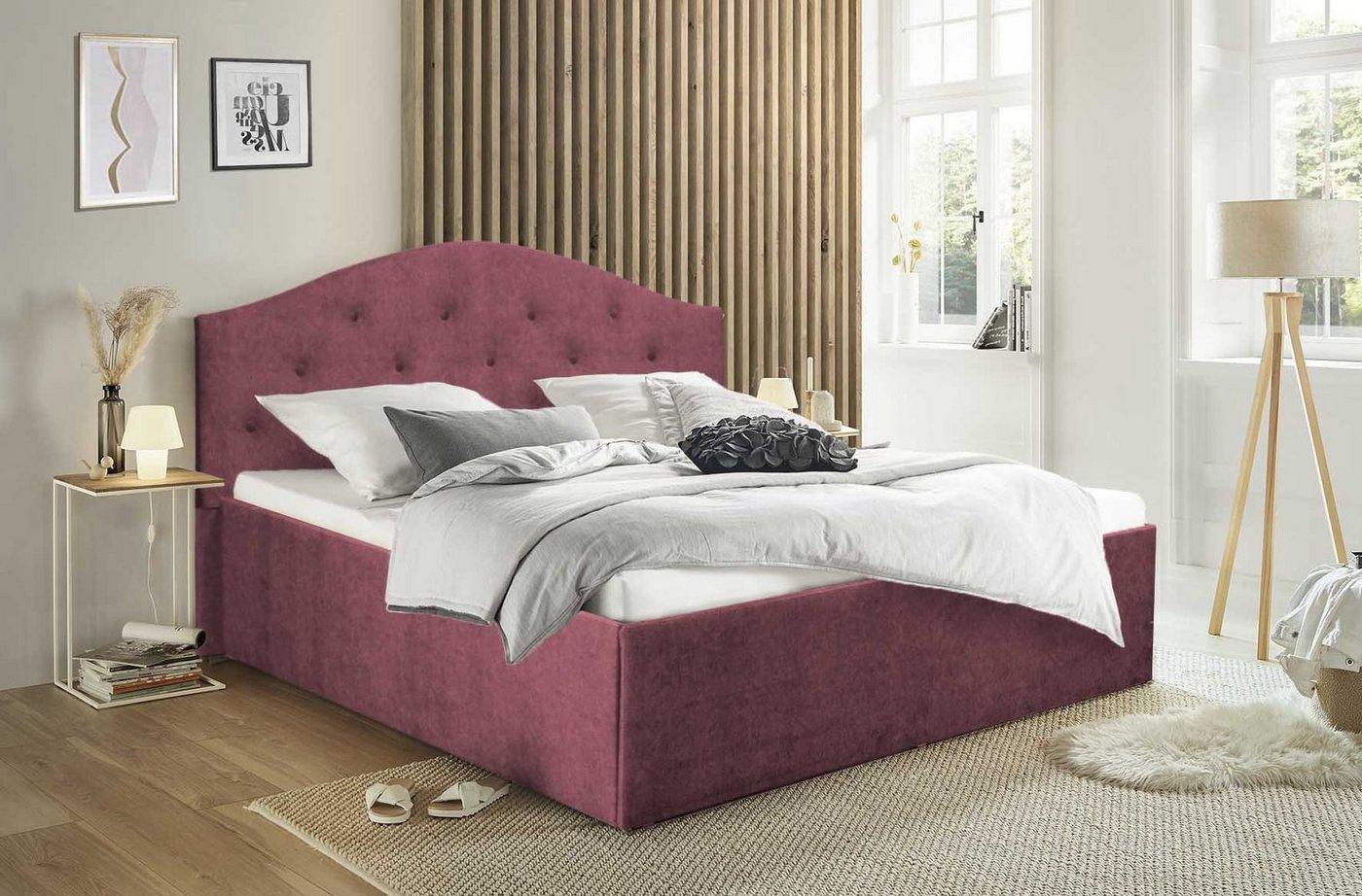 Halmon Schlafkomfort Betten Polsterbett Oslo, ein Lattenrost ist bei der Ausführung mit Matratze erhältlich von Halmon Schlafkomfort Betten