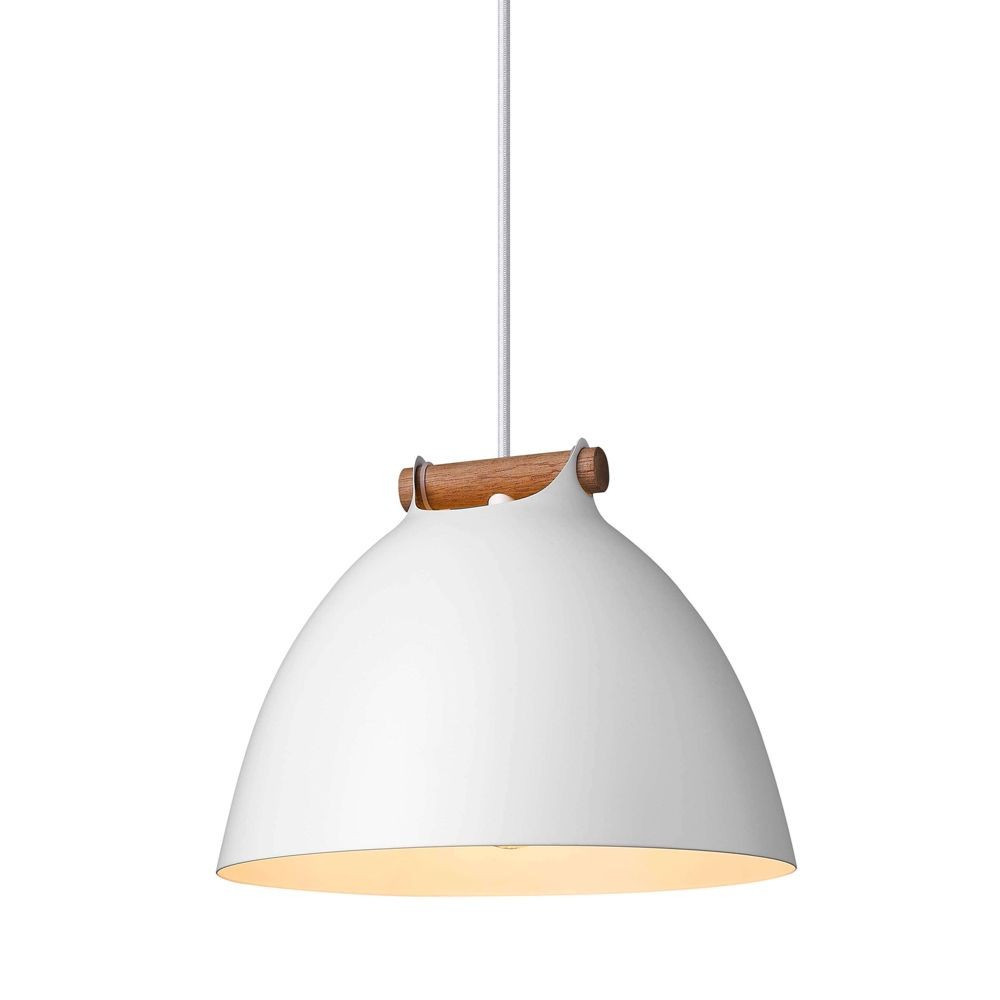 Halo Design - Århus Pendelleuchte Ø24 White/Wood von Halo Design