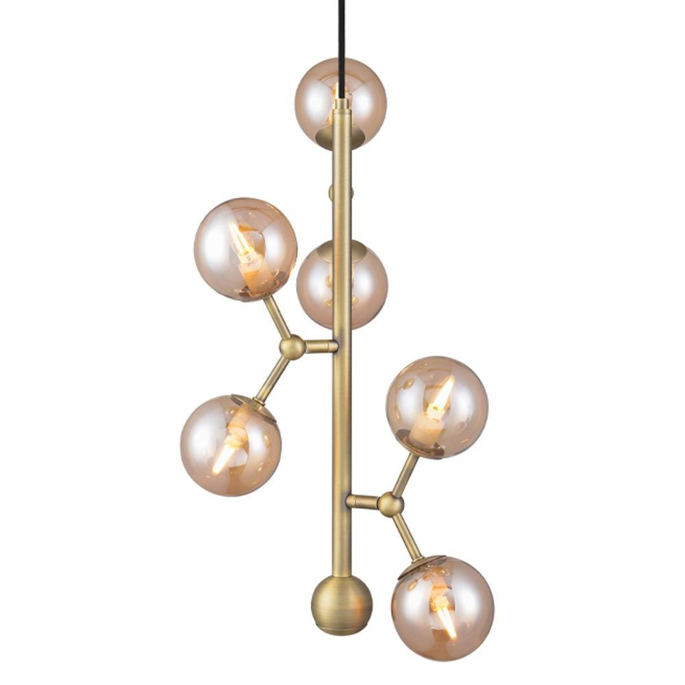 Halo Design - Atom Vertical Pendelleuchte Antique Brass von Halo Design