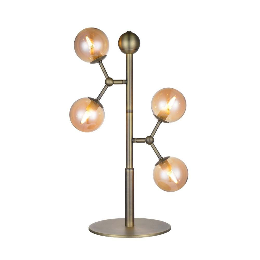 Halo Design - Atom Tischleuchte Antique Brass/Amber von Halo Design