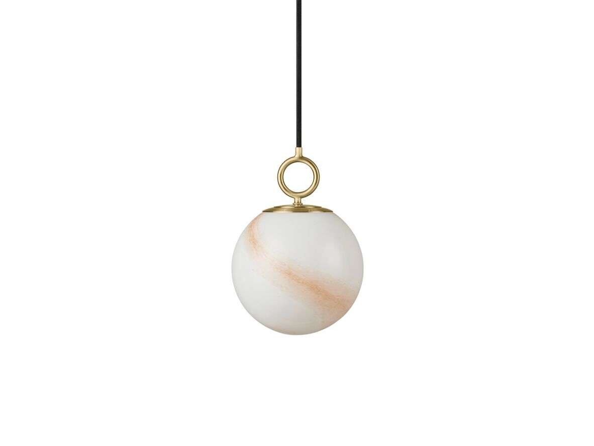 Halo Design - Stockholm Pendelleuchte Ø18 Marble Brown Halo Design von Halo Design