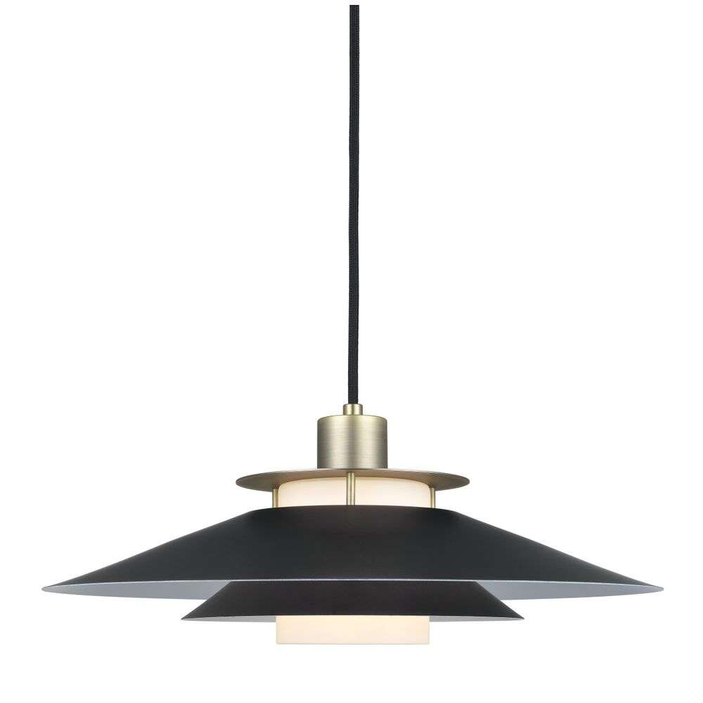 Halo Design - Rivoli Pendelleuchte Ø40 Black/Brass von Halo Design