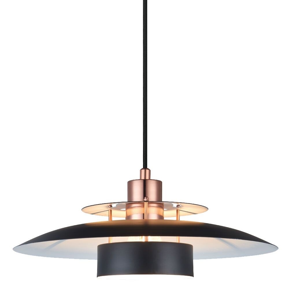 Halo Design - Sørup Pendelleuchte Matt Black/Copper Halo Design von Halo Design