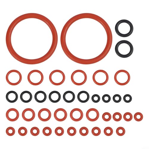 40 Stück Kaffeemaschinen-O-Ring-Wartungsset, Silikon-Gummi-Dichtungsringe für SAECO Spidem für Gaggia Espressokocher Temperaturbereich von HaloModora