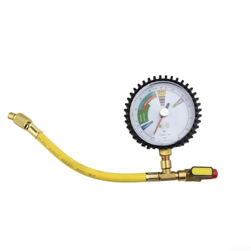 HVAC Stickstoffdruckprüfer Messing 1/4 für Klimaanlage Kühlung Automotive Druck R134a R22 R407C R410A von HaloModora