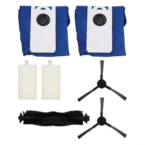 Hauptbürste, Seitenbürste, Filter, Staubbeutel, Kit für bObsweep für Dustin für Orb-i Ultra-Vision RC400 Roboterstaubsauger Zubehör(A) von HaloModora