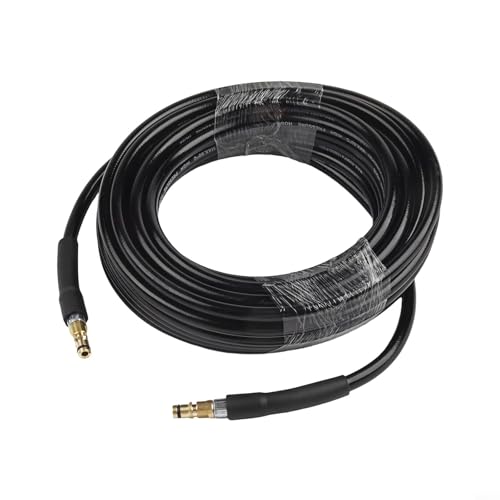 Langlebiger Hochdruckreiniger-Ersatzschlauch 10 m für Kärcher für K2-K7 Quick Connect 180 bar 2610 PSI Schwarz (15 m) von HaloModora