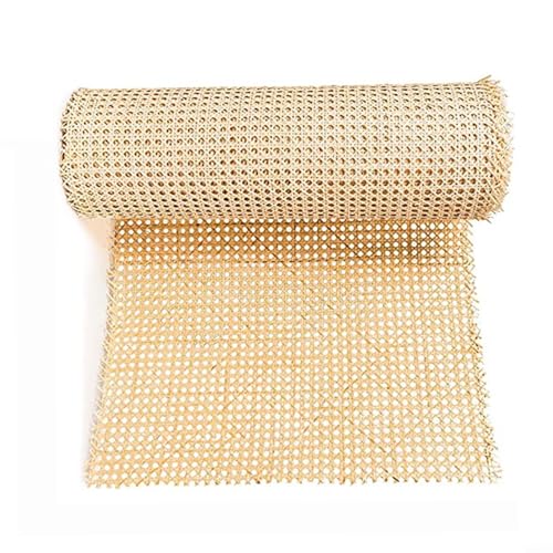 Rattan-Mesh-Rollgewebe für Stuhlreparatur und Möbeldekoration, natürliches gewebtes Rohrmaterial (L) von HaloModora
