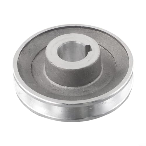 Riemenscheibe Einzelrille Motor Riemenscheibe A-Riemenscheibe Luftkompressor Aluminium Silber 97 mm Dreieck Riemen (97 x 24) von HaloModora