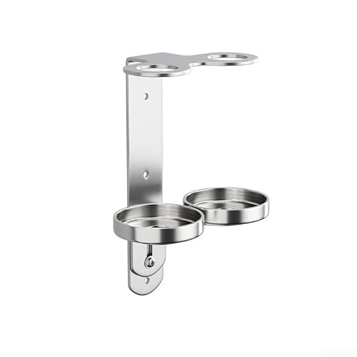 Seifenspenderhalter für Badezimmer, Wandmontage, Edelstahl, für Flaschen bis zu 67 mm Durchmesser, Chrom-Finish (2 Löcher) von HaloModora