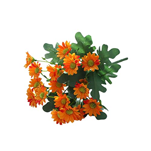 Haloppe Künstliche Chrysanthemen erhöhen die Vitalität, Chrysanthemen, realistisch, kompatibel mit Hochzeit, Orange von Haloppe