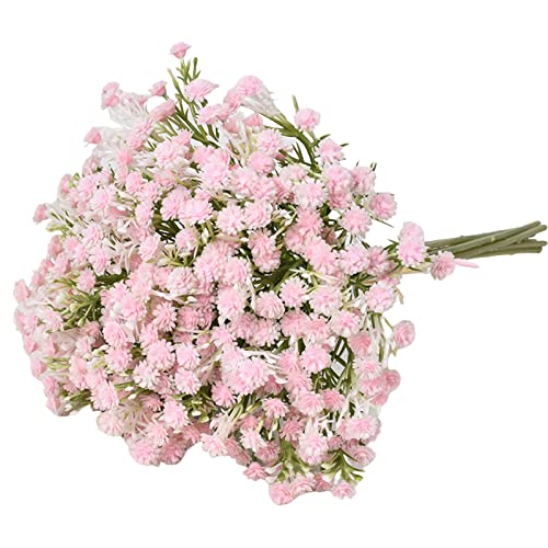 Haloppe Kunstblumen-Blumensträuße, vielseitig verwendbar, lichtecht, schön, schön, 7 Stück/Strauß, Rosa Haloppe Kunstblumen-Blumensträuße, vielseitig verwendbar, lichtecht, schön, schön, 7 Stück/Strauß, Rosa von Haloppe