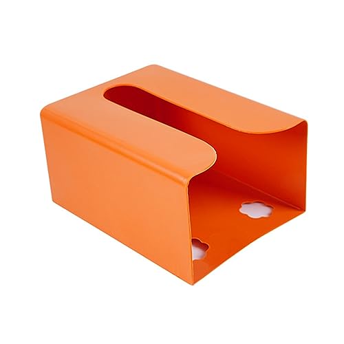 Haloppe Servietten-Etui, Wandhalterung, Kosmetiktuch-Organizer, vielseitig verwendbar, langlebig, Orange von Haloppe