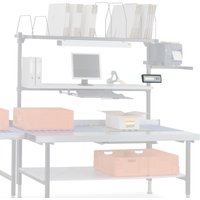 Halterung für Waagenanzeige, für Rocholz Packtisch-System, HxBxT 42 x 120 x 92 mm von Rocholz