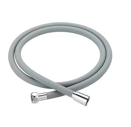 1 STÜCK,5/2 Mt Silikon Flexibler Brauseschlauch Explosionsgeschützter Anti-Wicklungs-Duschkopfschlauch Weich Mit Babyhaut-Touch-Spray-Wasserleitung(2M Grey) von HamPaesk