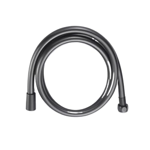 1 STÜCK 1500mm Schwarz/Silber/Weiß/Golden/GrauPVC Hochdruck-Brauseschlauch for Badezimmer Handbrausekopf Glatte 360-Grad-Drehung Flexibles Rohr(Szary,200cm) von HamPaesk