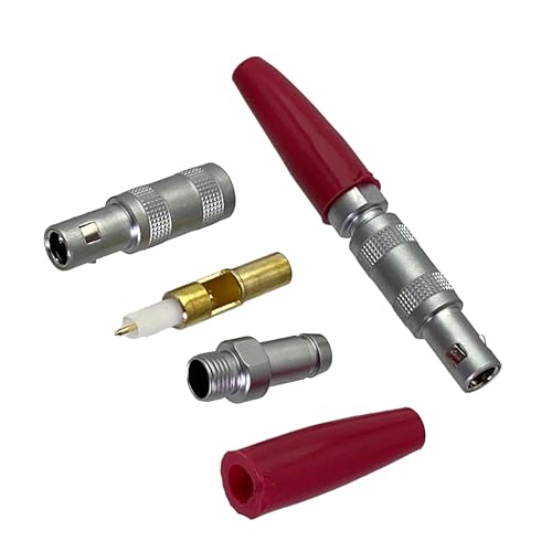 1 Stücke FFA 00S 1PIN C5 Stecker 1Pin for Ultraschallprüfgerät Dickenmessgerät Zerstörungsfreie Prüfung(Type 1-Red tubes) von HamPaesk