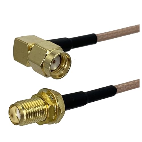 1 Stücke RG316 SMA RPSMA Auf RP Stecker Buchse RF Koaxial Jumper Pigtail Kabel Draht Terminals 4 zoll ~ 10FT(Beige,4inch (10CM)) von HamPaesk